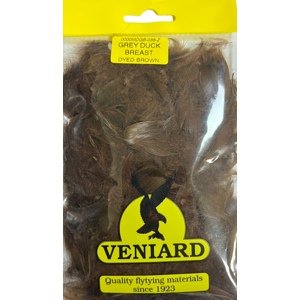 Veniard Peří z Divoké Kachny Mallard Duck Drake Round Dyed Brown 2g