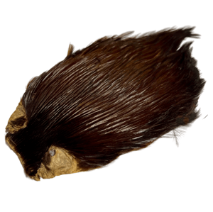 Veniard Indické Kohoutí Skalpy Indian Cock Capes Red Brown