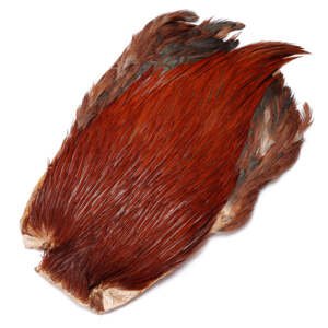 Veniard Indické Kohoutí Skalpy Indian Cock Capes Red Game