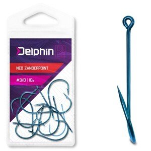 Delphin Háčky B! NEO ZanderPoint BLU 10ks Počet kusů: 10ks, Velikost háčku: #2/0