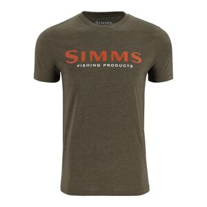 Simms Tričko Logo T-shirt Loden Heather Velikost: L
