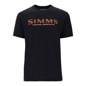 Simms Tričko Logo T-shirt Jet Black Velikost: L