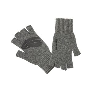 Simms Rukavice Wool 1/2 Finger Glove Steel Velikost: L/XL