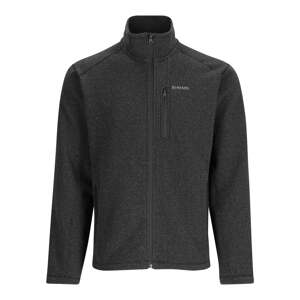 Simms Mikina Rivershed Full Zip Black Heather Velikost: XL
