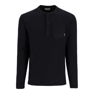 Simms Tričko Highline Henley Black Velikost: XL