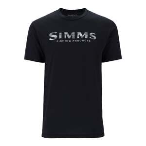 Simms Tričko Shroud Fill Logo T-Shirt Black Velikost: L