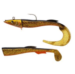 Berkley Gumová Nástraha PowerBait® Power® Sandeel Gold Motoroil Hmotnost: 130g, Počet kusů: 2+1ks, Délka cm: 21cm