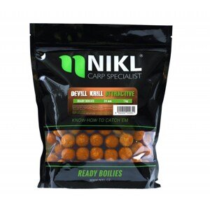 Nikl Hotové Boilie Attractive Devill Krill Hmotnost: 1kg, Průměr: 18mm
