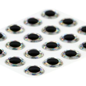 Sybai Epoxidové Oči 3D Epoxy Fish Eyes Holographic Silver Průměr: 15mm