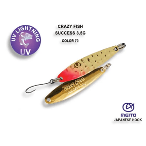 Crazy Fish Plandavka Success 70 UV Délka: 4cm, Hmotnost: 3,5g