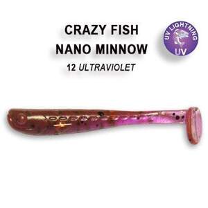 Crazy Fish Gumová Nástraha Nano Minnow Ultraviolet Počet kusů: 8ks, Délka cm: 4cm