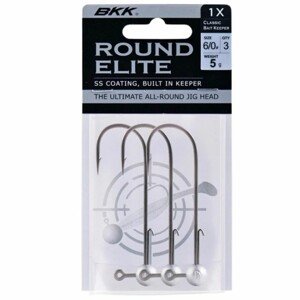 BKK Jigová hlavička Round Elite-Classic Bait Keeper #3/0 3ks Hmotnost: 5g, Velikost háčku: #3/0