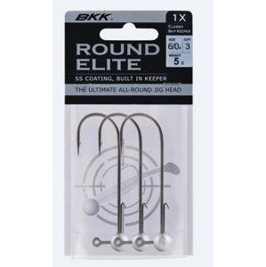 BKK Jigová Hlavička Round Elite-Classic Bait Keeper #5/0 3ks Hmotnost: 15g, Velikost háčku: #5/0