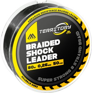 Mikado Šokový Vlasec Braided Shock Leader 80m Nosnost: 31,75kg, Průměr: 0,35mm