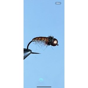 AzFishing AZ-Fishing Nymfa s Tungstenovou Orange Heart Velikost háčku: #14, Průměr Tugnstenu: 3,3mm