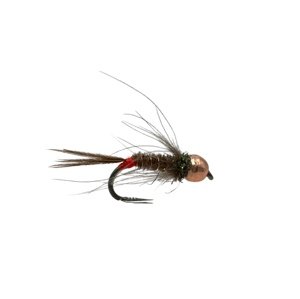 AzFishing AZ-Fishing Nymfa s Tungstenovou Hlavou Copper Blood Tail Nymph Velikost háčku: #14, Průměr Tugnstenu: 3,3mm