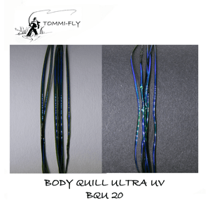 Tommi-Fly Body Quill Ultra UV Peacock Black