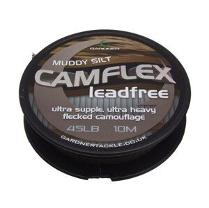 Gardner Bezolovnatá Šnůrka Camflex Leadfree 10m Barva: Muddy Silt, Nosnost: 20,4kg