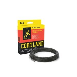 Cortland Muškařská Šnůra 444 Classic Full Sinking Type 6 Black Fresh Salt WF 90ft Aftma: #6