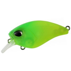 DUO Wobler Crank 40F Mid Roller Ghost Mat Lime Chart Délka: 4cm, Hmotnost: 5,3g, Maximální ponor: 1,8m