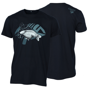 Giants Fishing Tričko Modré Rybář s Kaprem Velikost: XL