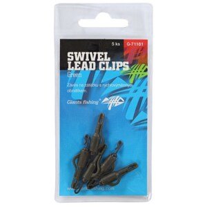 Giants Fishing Závěs Na Boční Olovo Swivel Lead Clips 5ks Barva: green