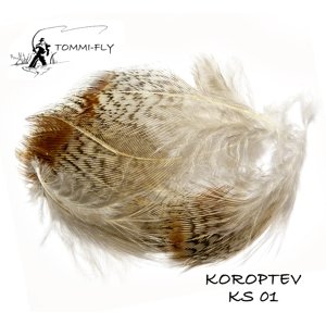 Tommi-Fly Koroptev Sedlové Přírodní Peří 20ks