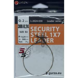 Gurza Lanko Security Steel 1X7 Leader 2ks Délka: 25cm, Nosnost: 5kg, Průměr: 0,21mm