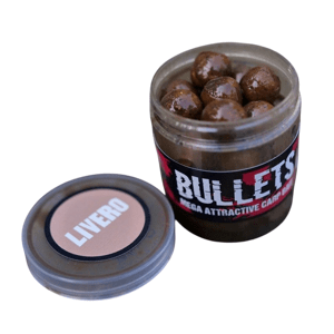 G.B.U. Dipované Boilies Bullets Livero 200g Hmotnost: 200g, Průměr: 24mm