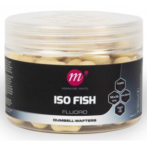 Mainline Vyvážené Boilie Fluoro Dumbell Wafters ISO Fish White 150ml Průměr: 12x15mm, Objem: 150ml