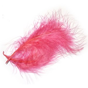 Tommi-Fly Peří Premium Marabou Tmavě Červená