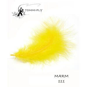 Tommi-Fly Peří Premium Marabou Tmavě Žlutá