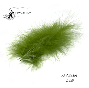 Tommi-Fly Peří Premium Marabou Olivově Zelená