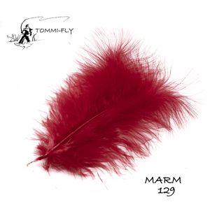Tommi-Fly Peří Premium Marabou Červená