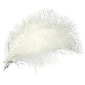 Tommi-Fly Peří Premium Marabou Béžově Bílá