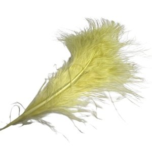 Tommi-Fly Peří Premium Marabou Olivově Žlutá