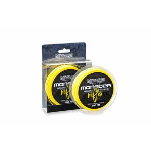 Mivardi Pletená Šňůra Monster Reflex Braid Žlutá 200m Nosnost: 72kg, Průměr: 0,60mm