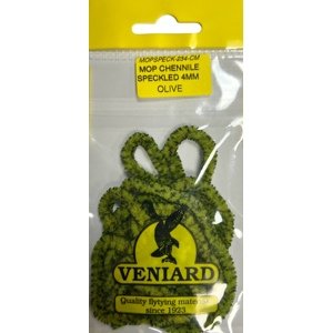 Veniard Šenylka Mop Chenille Speckled Olive 4mm