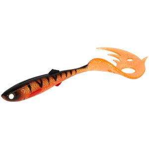 Mikado Gumová Nástraha Sicario Pike Tail Orange Perch Délka: 10,5cm, Hmotnost: 6g, Počet ks: 4ks