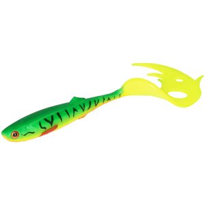 Mikado Gumová Nástraha Sicario Pike Tail Fire Tiger Délka: 8,5cm, Hmotnost: 3g, Počet ks: 4ks