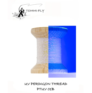 Tommi-Fly Nit UV Perdigon Thread Blue Shiny