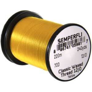 Semperfli Nit Classic Waxed Thread 12/0 Yellow
