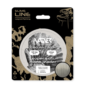 Vagner Fishing Vlasec Super Soft Mono Leader 50m Nosnost: 40kg, Průměr: 0,8mm