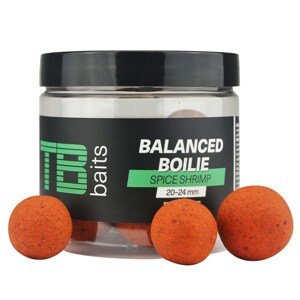 TB Baits B Baits Vyvážené Boilie Balanced + Atraktor Spice Shrimp 100g Hmotnost: 100g, Průměr: 20-24mm
