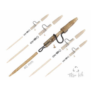 ZFISH Závěsky Heavy Duty Clip Complete Pin Set 5ks Velikost: 40mm