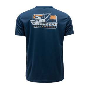 Grundéns Grundés Tričko Commercial Boat SS Tech Tee Blue Abyss Velikost: XL