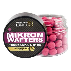 FeederBait Mikron Wafters 4x6mm 25ml - Jahoda/Ryba