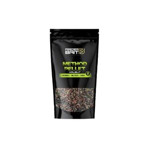 FeederBait Pelety Method Pellet 2 mm 800g - Halibut - Green, Black, Red