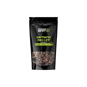 FeederBait Pelety Method Pellet 4mm 800g - Halibut - Green, Black, Red