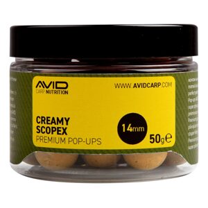 Avid Plovoucí boilie Premium Pop-Ups Creamy Scopex 14mm 50g